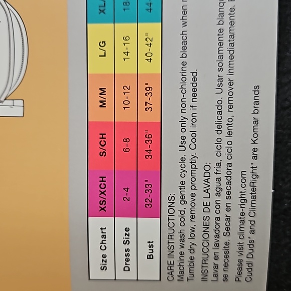 Cuddl duds long sleeve crew - Picture 3 of 5